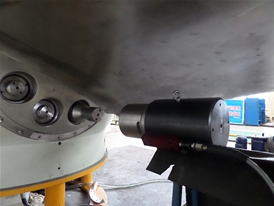 拉伸器應用在水電水輪機葉片螺栓預緊